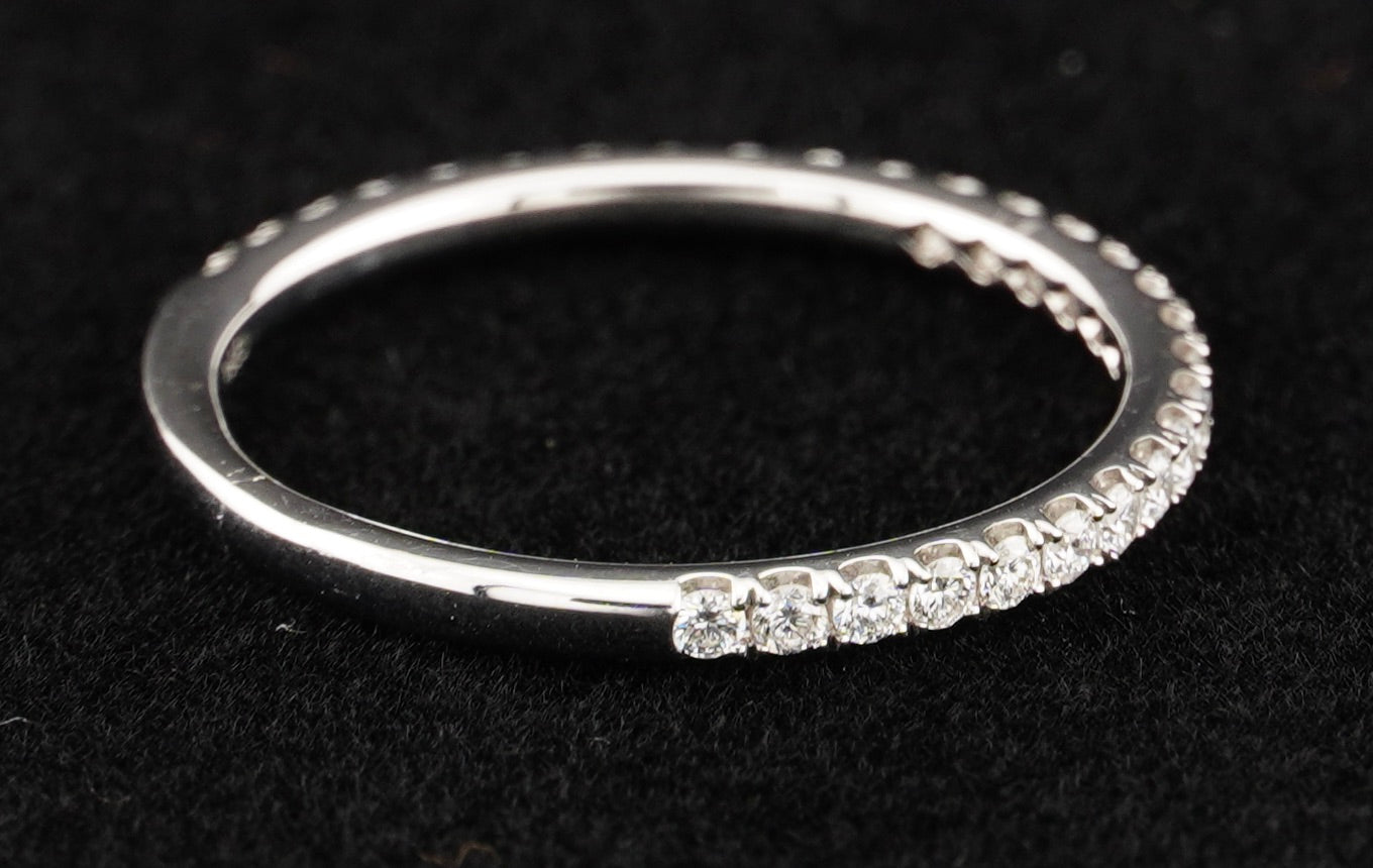 0.51Ct Cushion H VS2 Diamond in a Platinum Halo Setting with 36= .36ctw Round Brilliant G VS Diamonds Paired with a 28=.03ctw Round Brilliant G VS Diamond Platinum Wedding Band SIZE 6.5