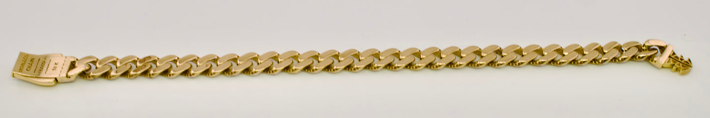Monaco Two-Toned 10kt Cuban style Bracelet