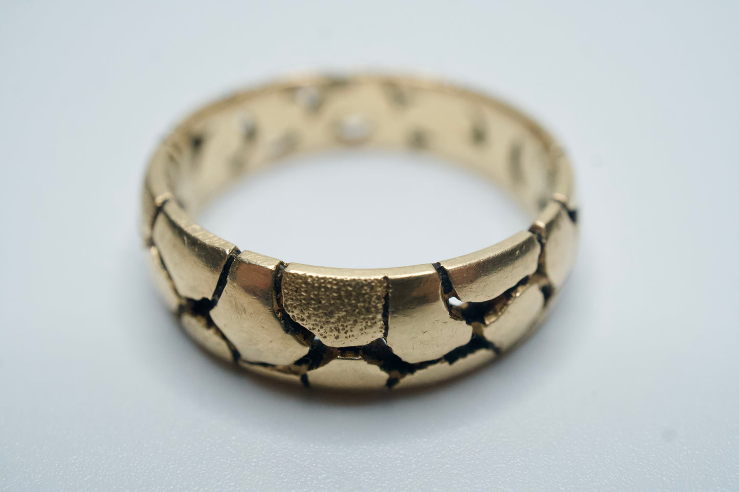 14kt Yellow Gold Nugget style Ring
