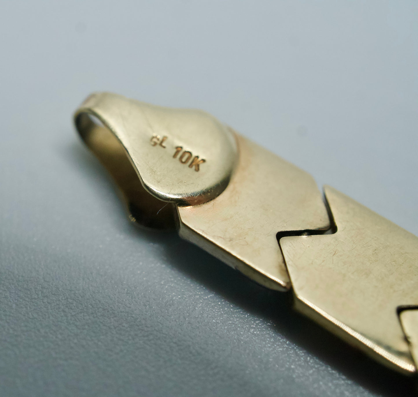 Tri-tone Chevron link Bracelet