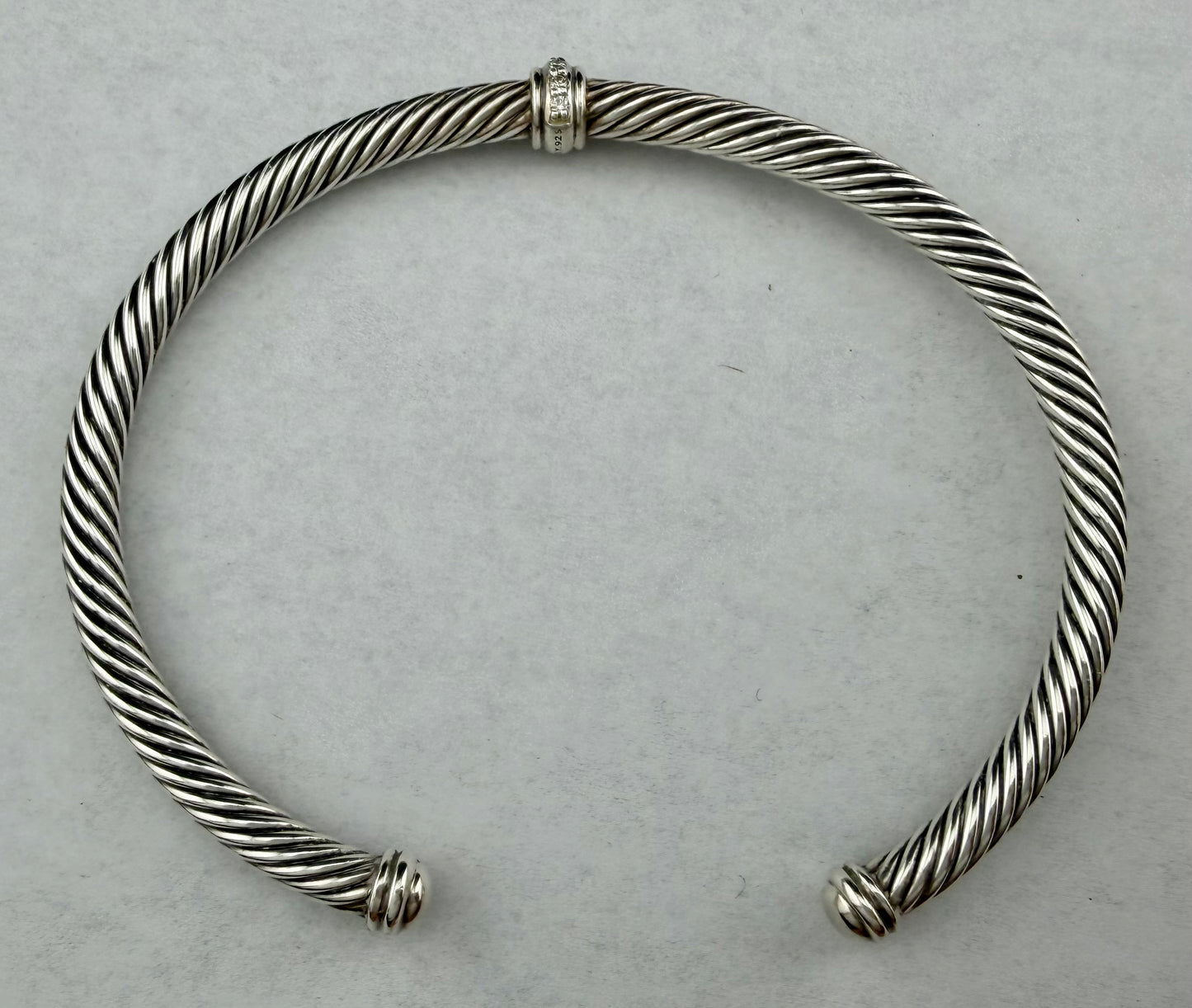 David Yurman Classic Cable Pavé Set Diamond Sterling Silver Bracelet