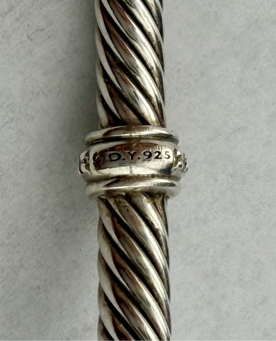 David Yurman Classic Cable Pavé Set Diamond Sterling Silver Bracelet