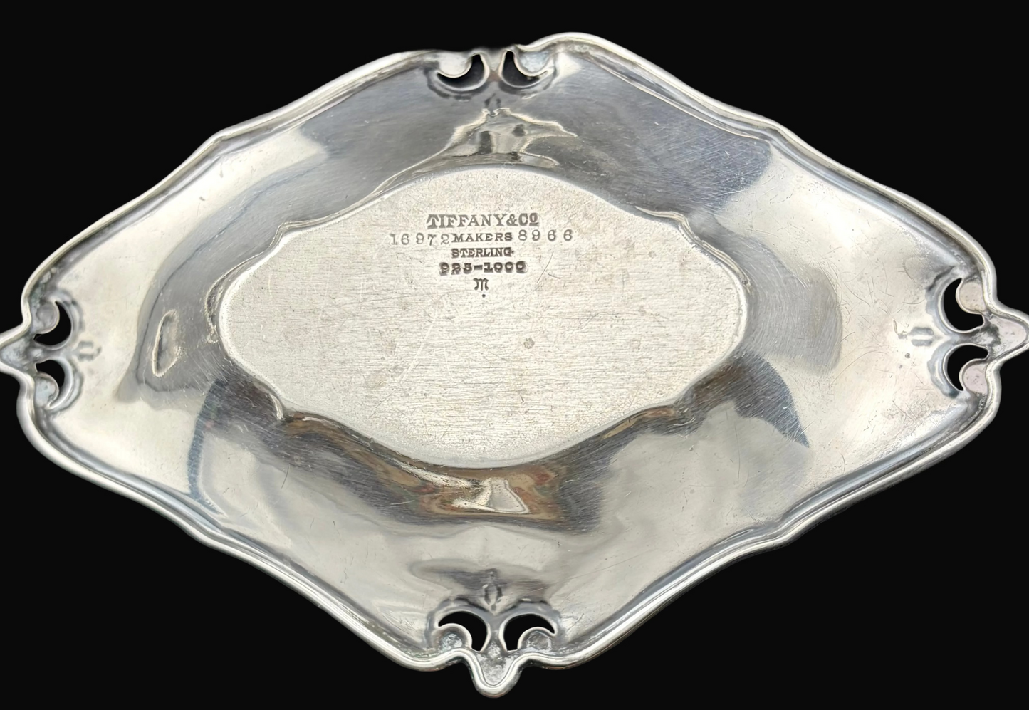 Tiffany & Co Makers Sterling Silver John C Moore II Antique Pin Tray 28.5g