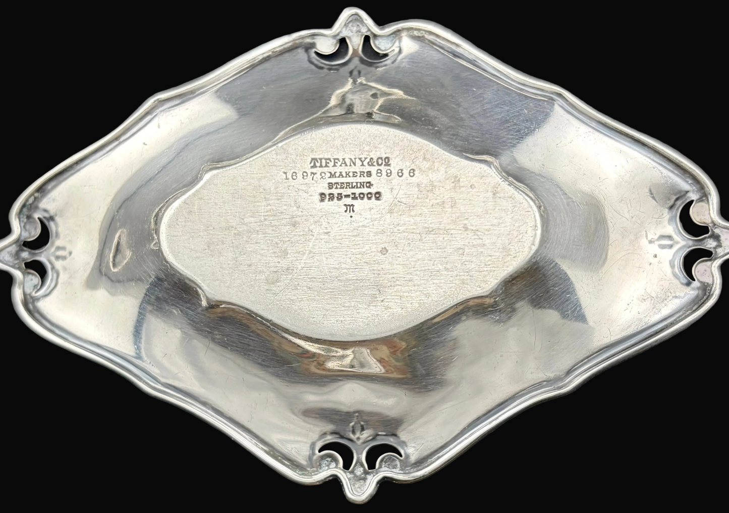 Tiffany & Co Makers Sterling Silver John C Moore II Antique Pin Tray 28.5g