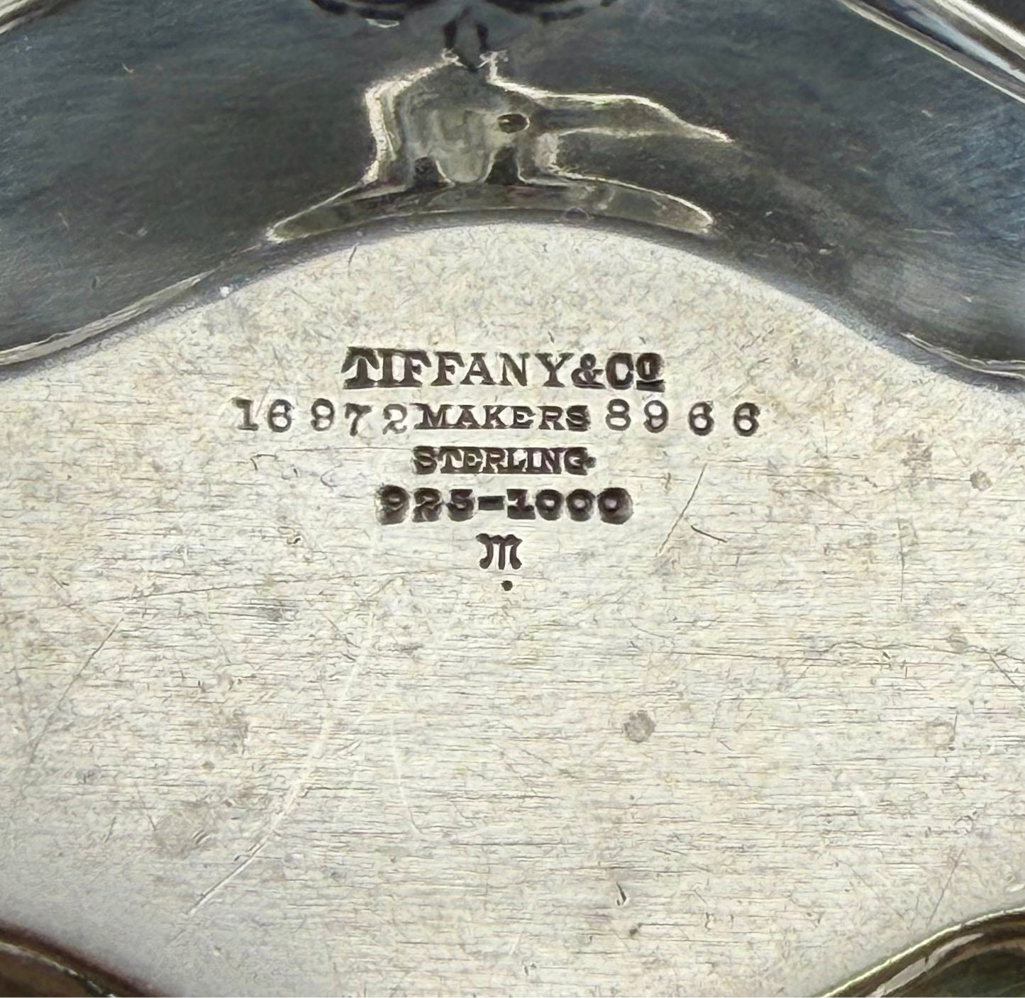 Tiffany & Co Makers Sterling Silver John C Moore II Antique Pin Tray 28.5g
