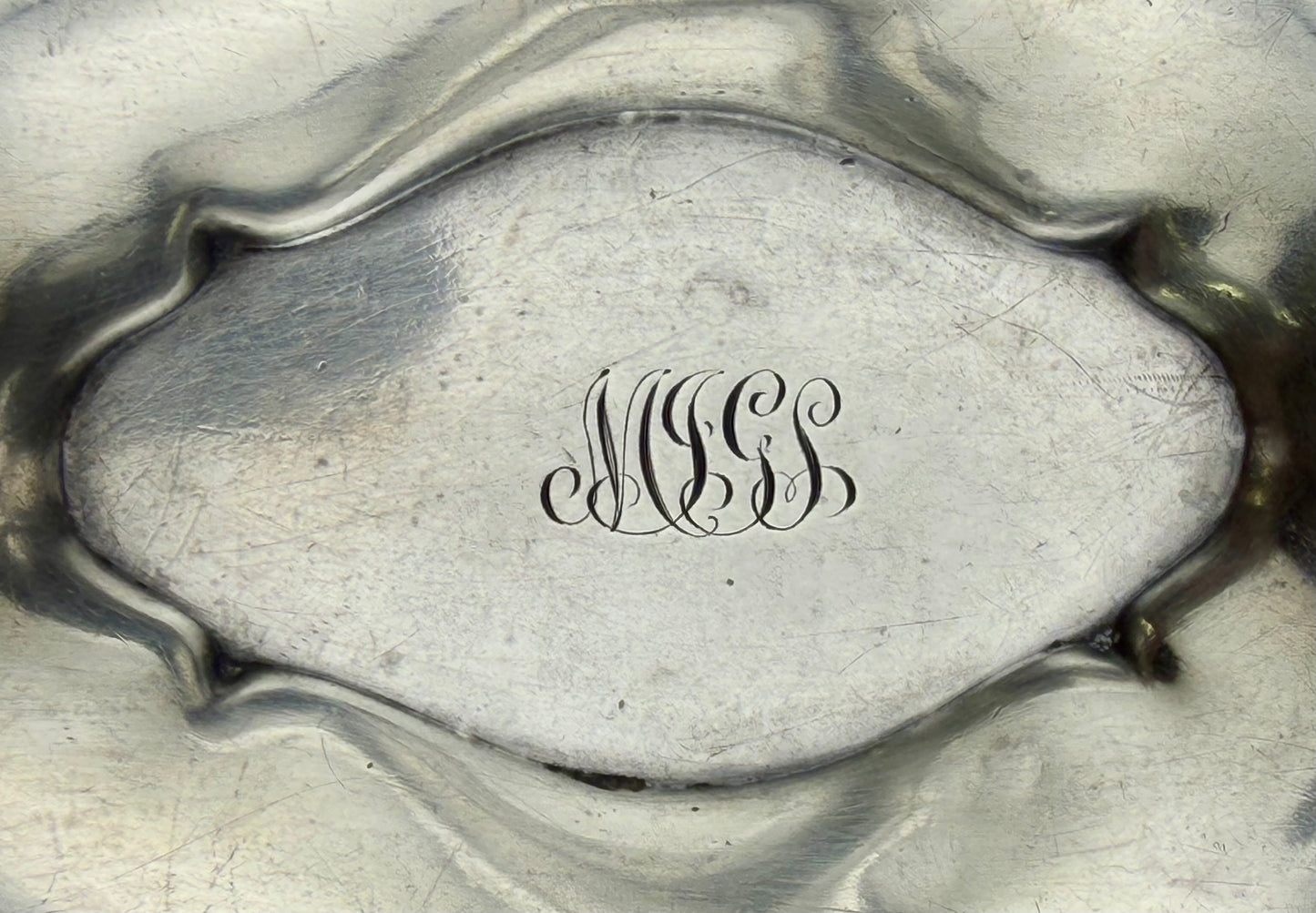 Tiffany & Co Makers Sterling Silver John C Moore II Antique Pin Tray 28.5g