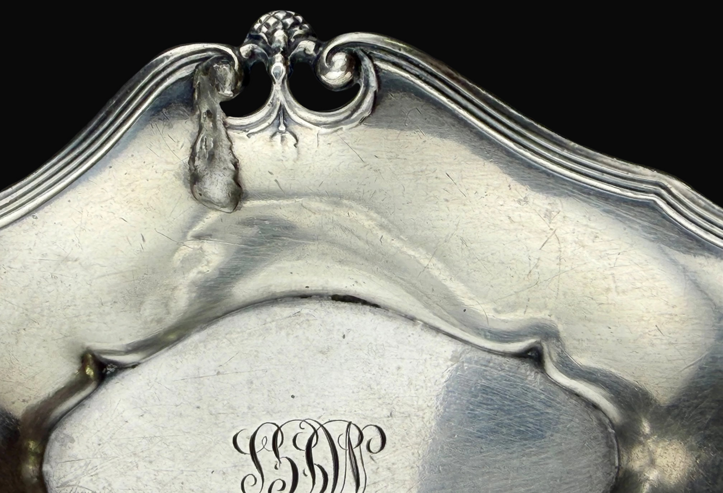 Tiffany & Co Makers Sterling Silver John C Moore II Antique Pin Tray 28.5g