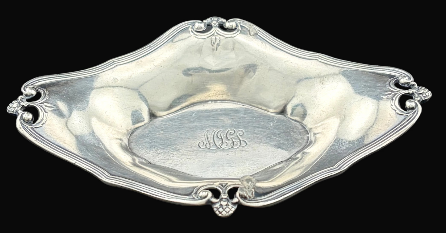 Tiffany & Co Makers Sterling Silver John C Moore II Antique Pin Tray 28.5g