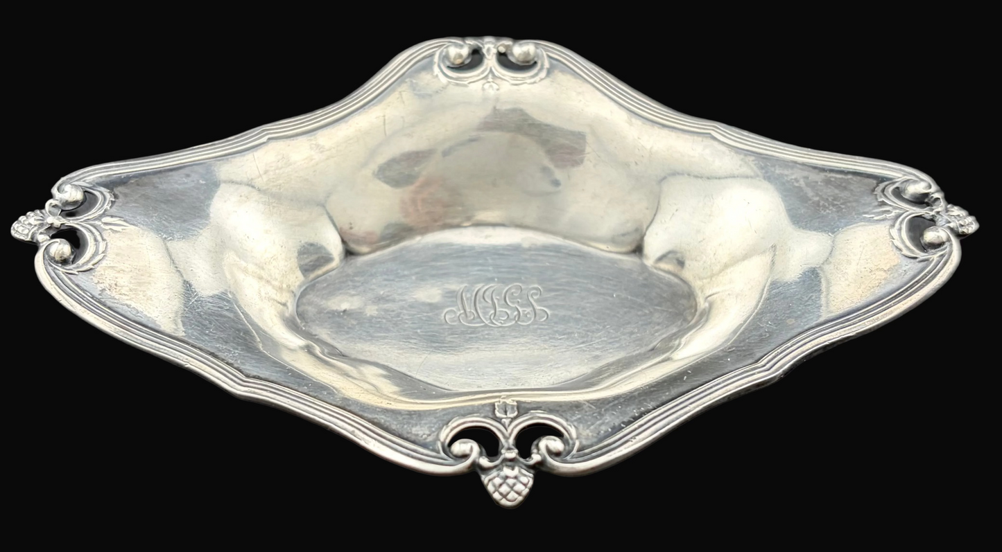 Tiffany & Co Makers Sterling Silver John C Moore II Antique Pin Tray 28.5g