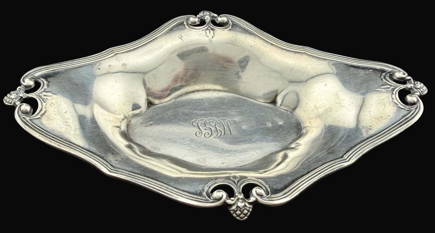Tiffany & Co Makers Sterling Silver John C Moore II Antique Pin Tray 28.5g