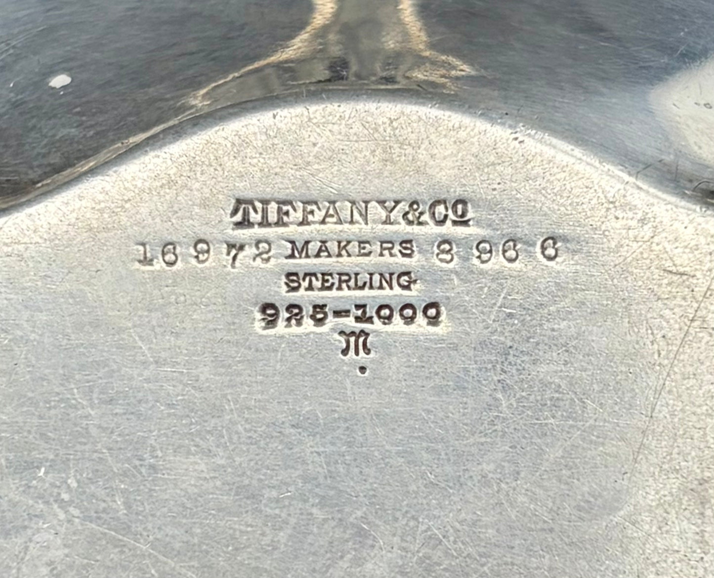 Tiffany & Co Makers Sterling Silver John C Moore II Antique Pin Tray 28.5g
