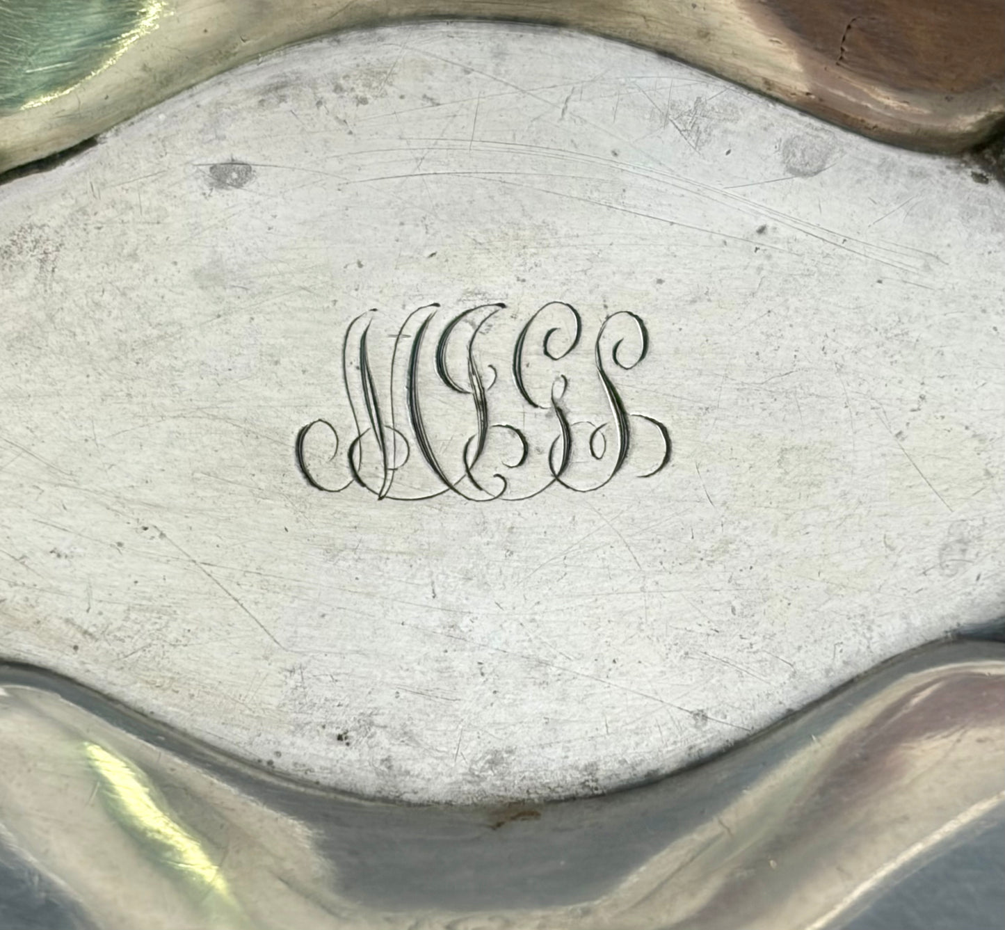 Tiffany & Co Makers Sterling Silver John C Moore II Antique Pin Tray 28.5g