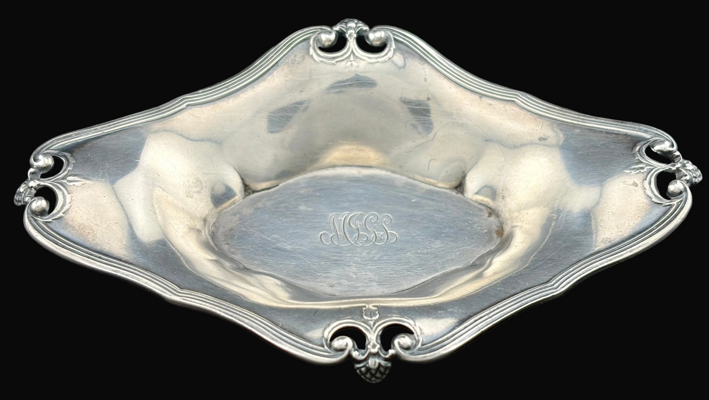 Tiffany & Co Makers Sterling Silver John C Moore II Antique Pin Tray 28.5g