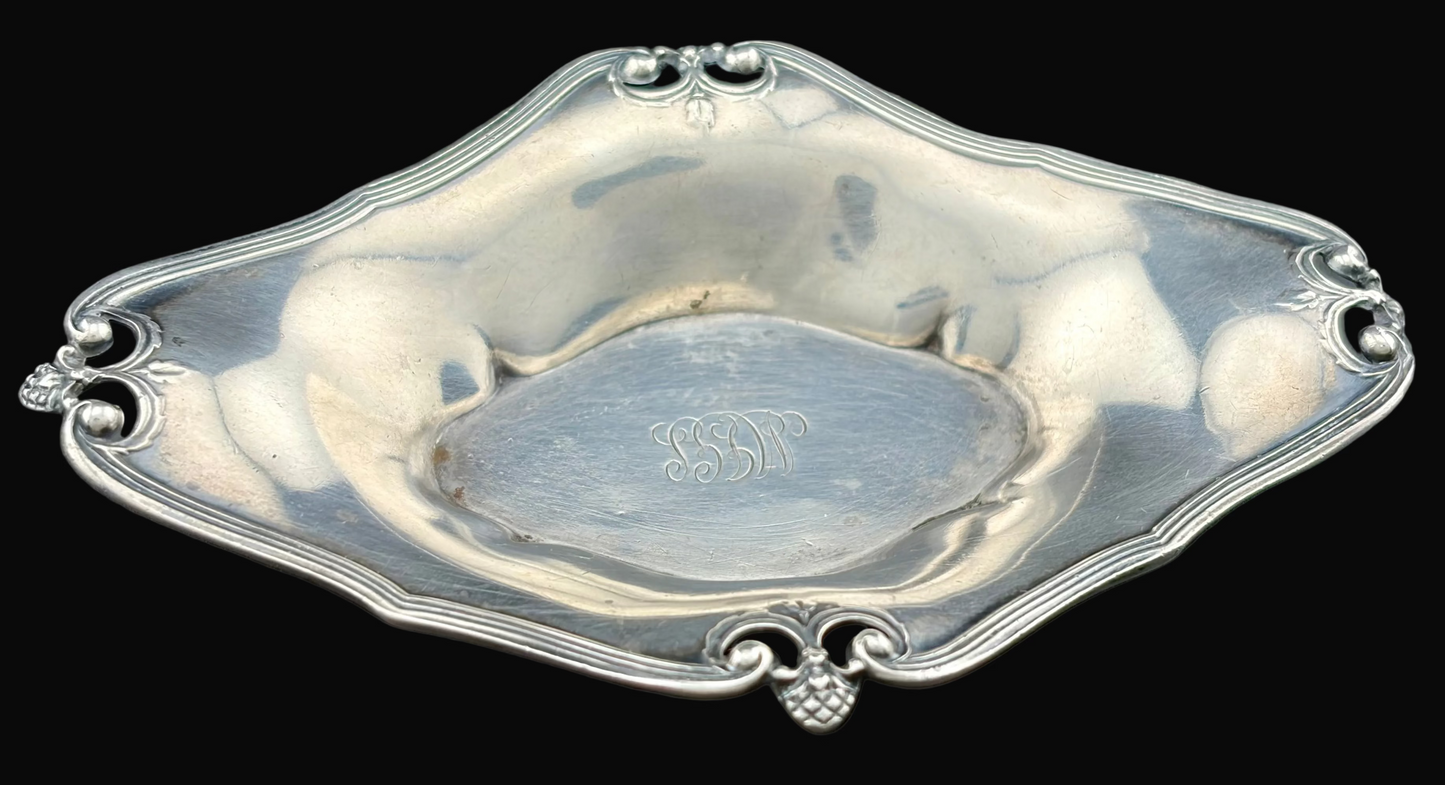 Tiffany & Co Makers Sterling Silver John C Moore II Antique Pin Tray 28.5g