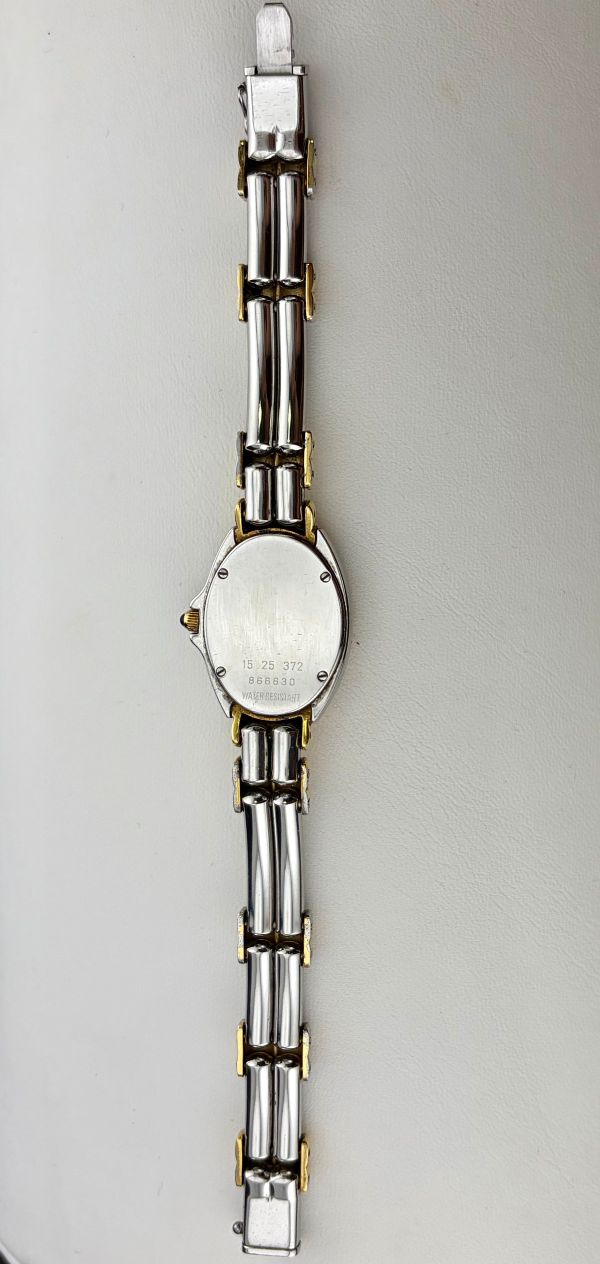 Concord Papillon Mother of Pearl Two Tone Stainless Steel Gold Tone Ladies Watch with 18k Gold Bezel