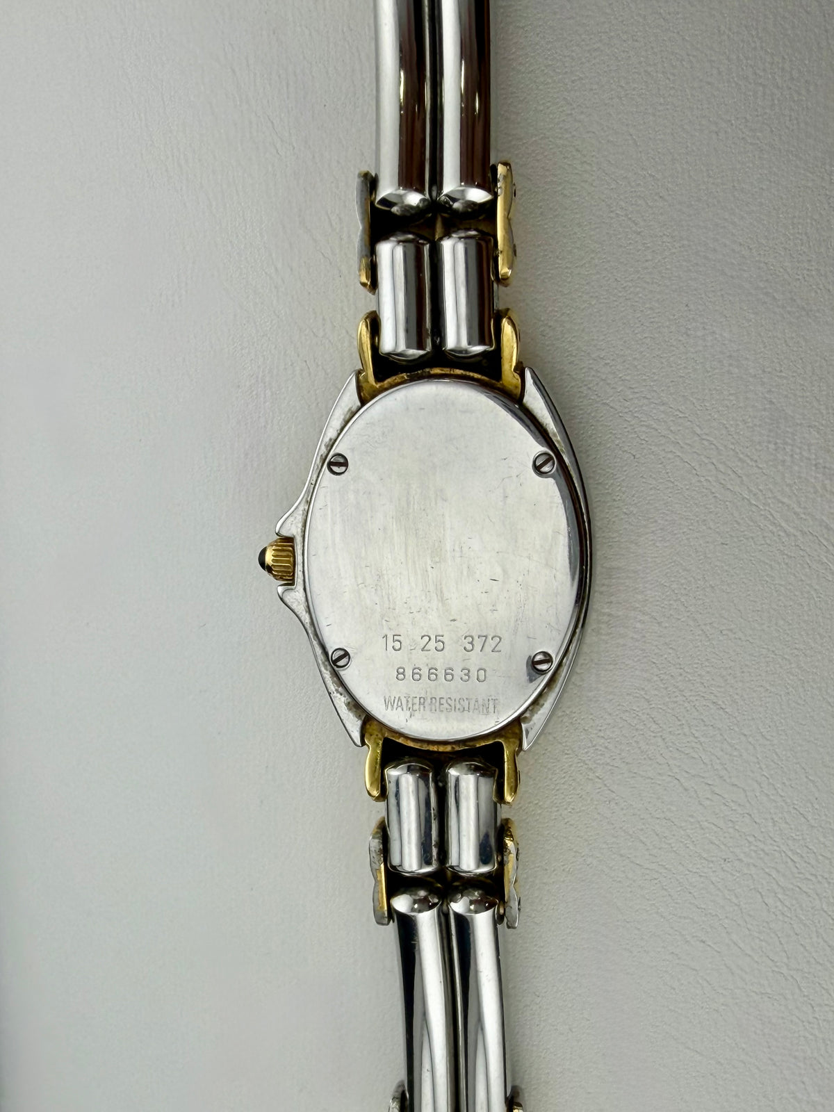 Concord Papillon Mother of Pearl Two Tone Stainless Steel Gold Tone Ladies Watch with 18k Gold Bezel