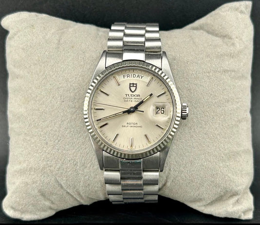 Vintage Tudor Oyster Prince Date Day 94614 Automatic Men's Watch 36mm (with Aftermarket President Style Bracelet)