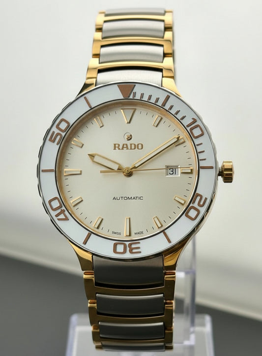 Rado Centrix Men's Two Tone Automatic Watch Stainless Steel 42mm R30001103