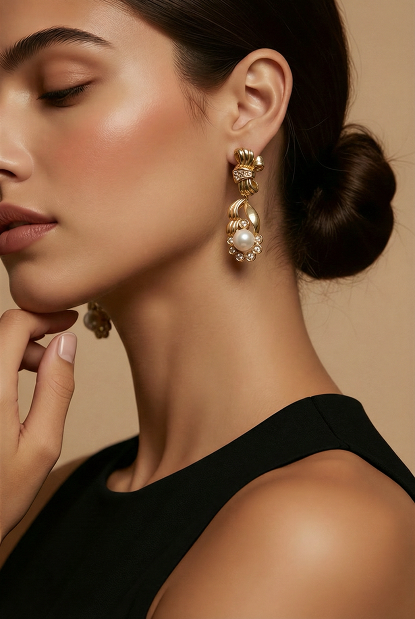 Charming Cultured Pearl and Diamond Dangles in 14kt Yellow Gold