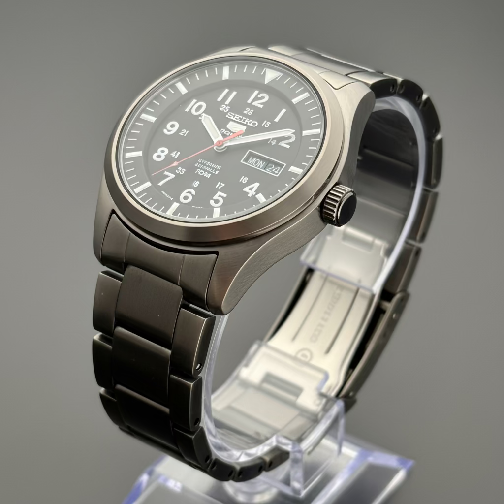 SEIKO 5 SPORTS Automatic SNZG15J1 Men's Watch Dark Grey Stainless Steel 100m