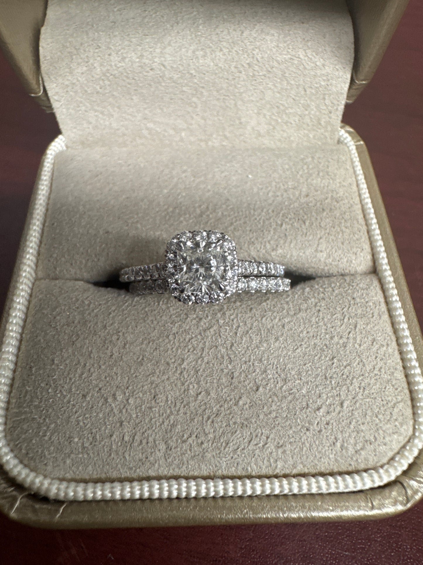 Platinum Diamond Engagement Ring size 6.5 CERTIFIED